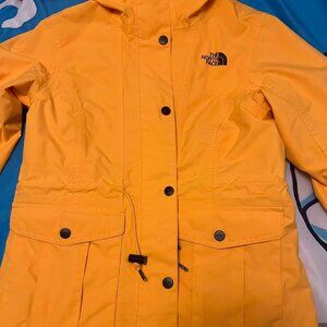 The North Face Yellow Jacket with Hood  Like NEW!